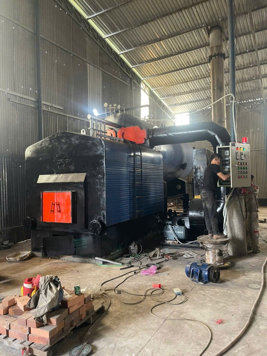 Lắp Đặt Nồi Hơi 3500kg Tại Long Thành Đồng Nai