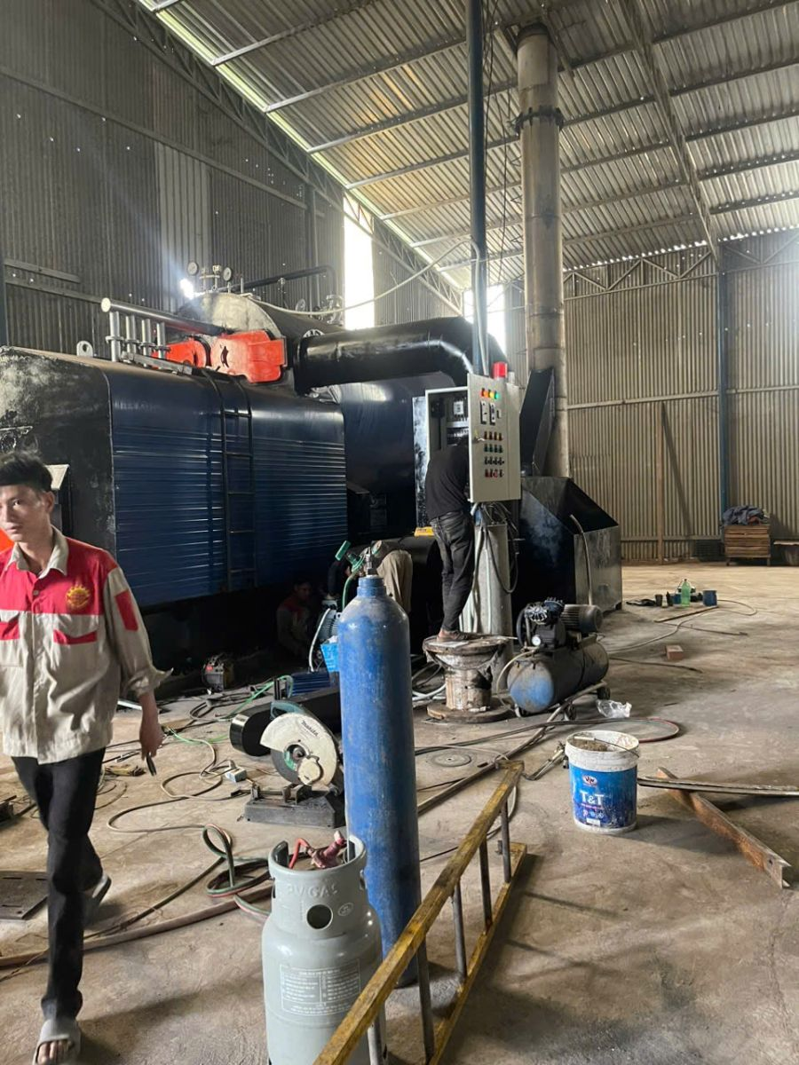 Lắp Đặt Nồi Hơi 3500kg Tại Long Thành Đồng Nai
